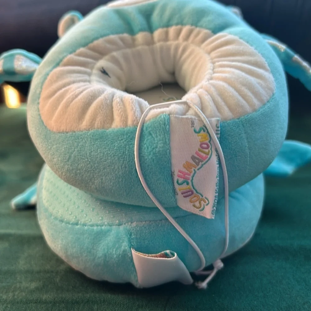 Squishmallows Unisex Plush Slippers - Tatiana The Dragon 11-12